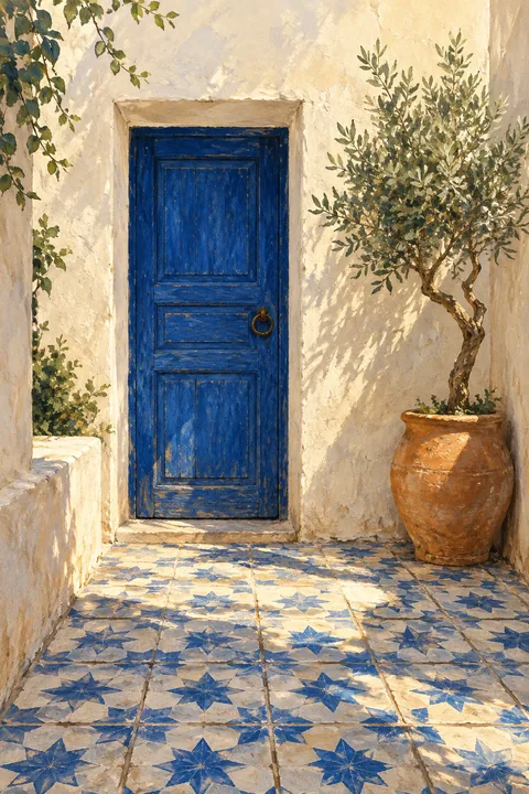 Courtyard Blue