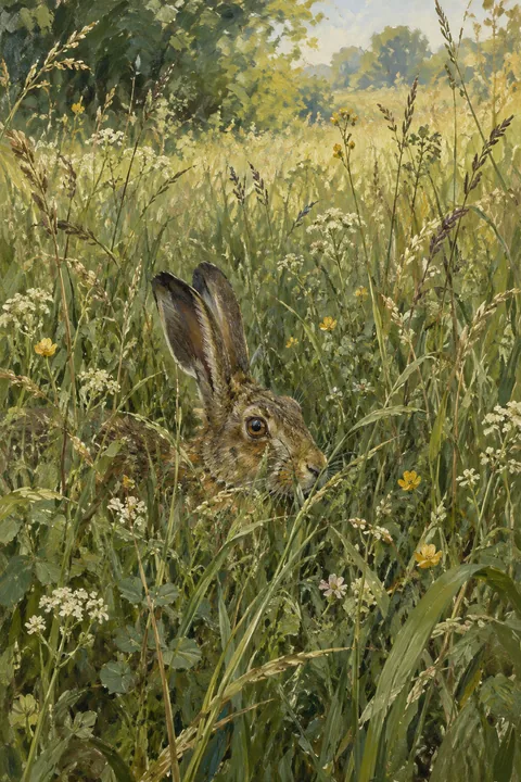 Hare in the Grass
